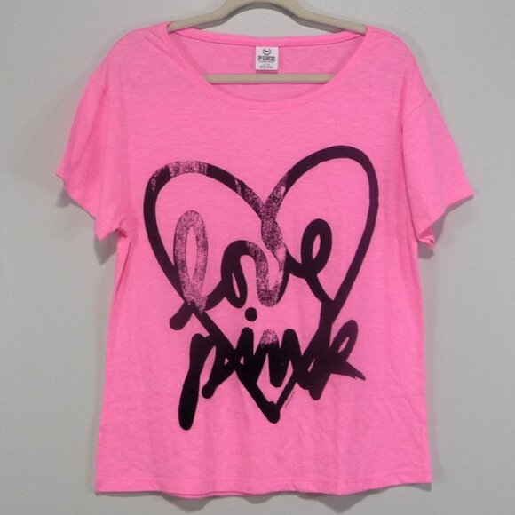 PINK Victoria's Secret Pink T Shirt Size Medium - Picture 1 of 5